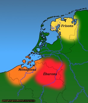 Carte Région Pays-Bas Ier millénaire - 1