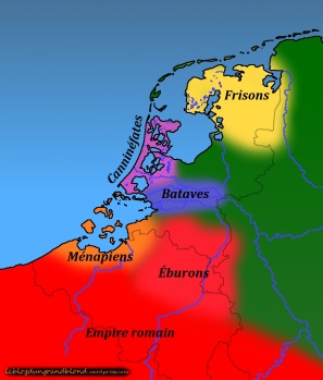 Carte Région Pays-Bas Ier millénaire - 2